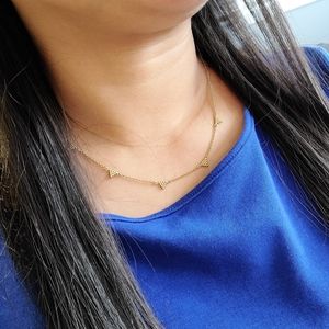 LT 925 Triangle Design Necklace